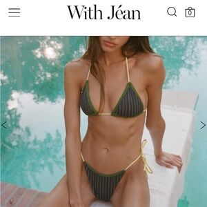 Brand New, With Jean Juni Bikini - Pinstripe